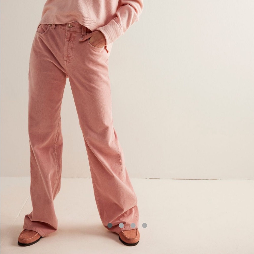 Free People Pink Corduroy Jeans